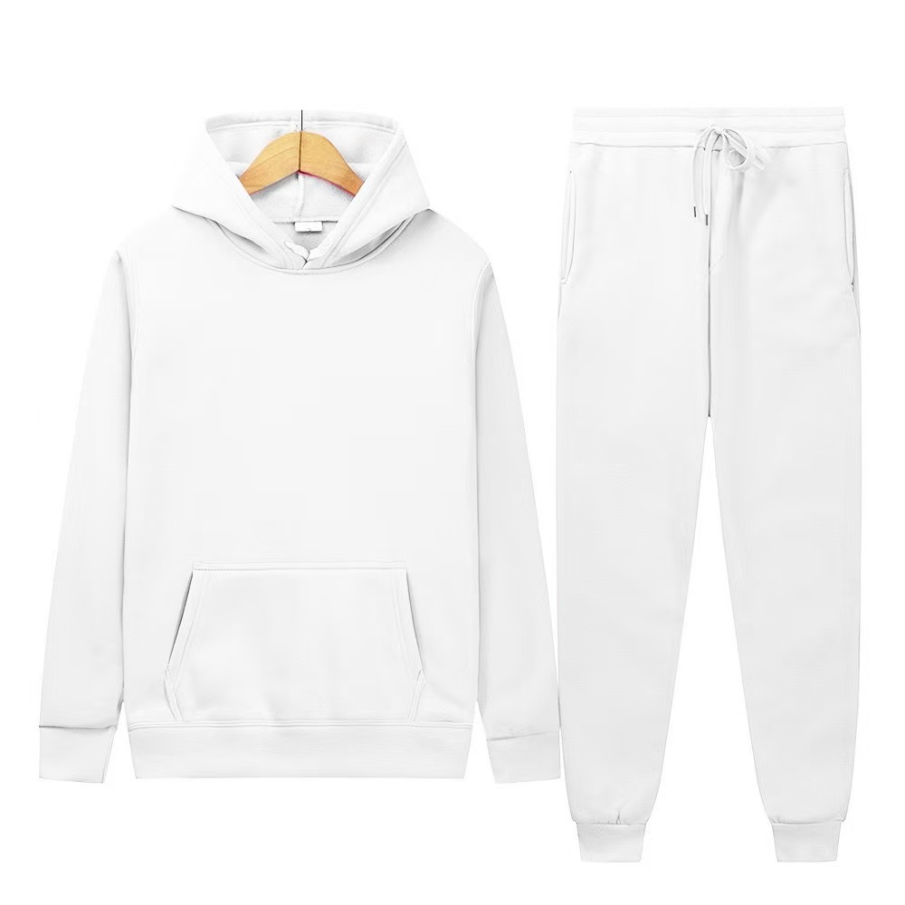 メンズ秋冬新作無地パーカー+パンツツーピースセットファッショ - Men'S Fashion Color のレビューと価格