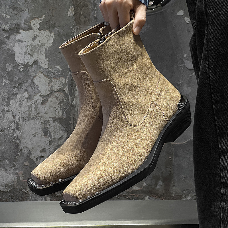 イングランドスタイルメンズカジュアルパーティーナイトクラブカ - Chelsea Boots Men のレビューと価格