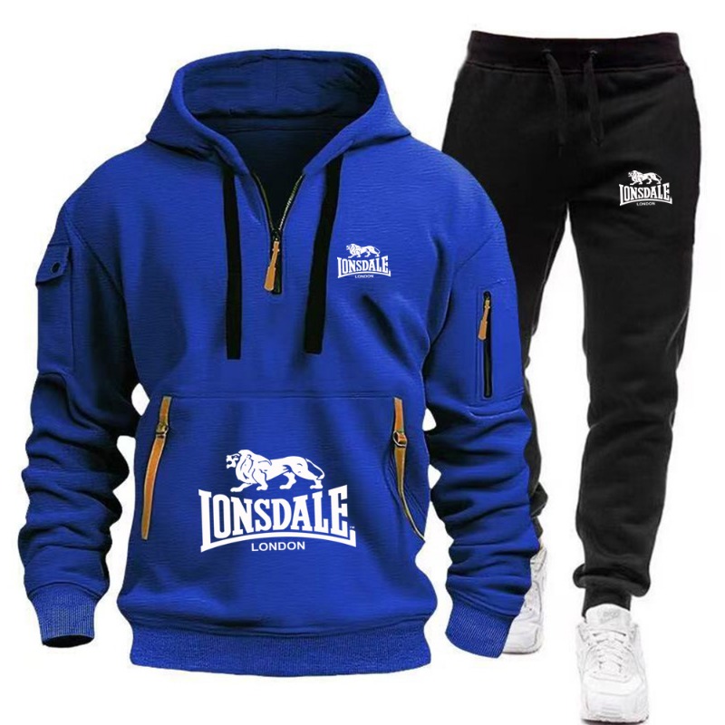 LONSDALE メンズ カンガルーポケット パーカーセット - Mens Fashion Zip Up のレビューと価格