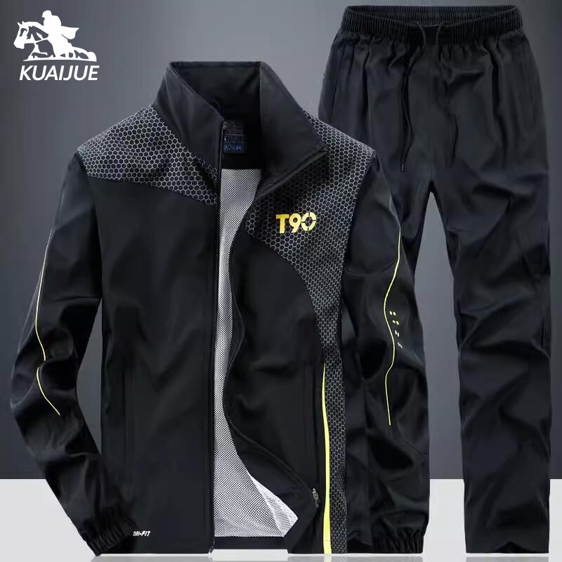 メンズスポーツウェアセット 春秋新作スーツ メンズスポーツト - Mens Fashion Zip Up のレビューと価格