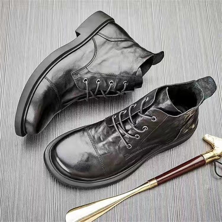 メンズチェルシーブーツ 秋冬 ブリティッシュスタイル レザー - Chelsea Boots Men のレビューと価格