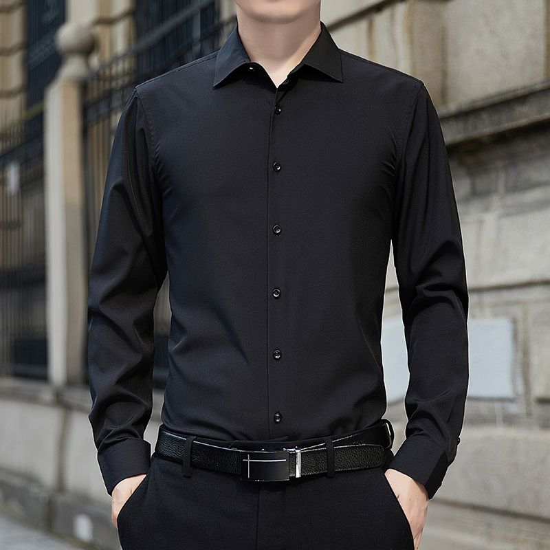 新作プラスサイズメンズ無地ビジネスシャツファッションクラシッ - Men'S Fashion Color のレビューと価格