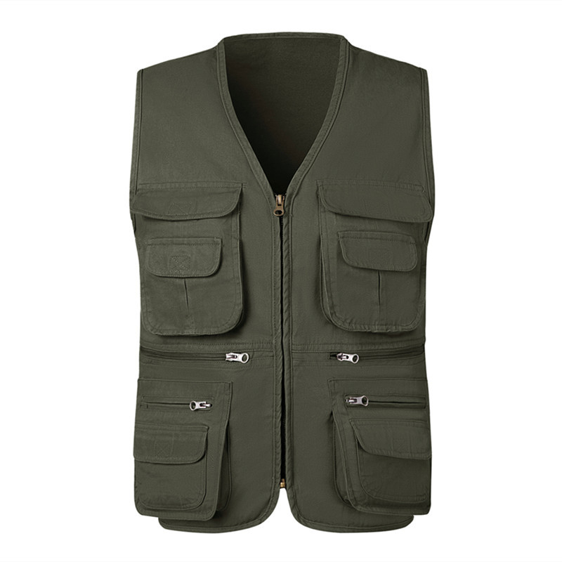 夏の男性の戦術的なハイキング釣りベストマルチポケットカメラマ - Tactical Vest Men のレビューと価格