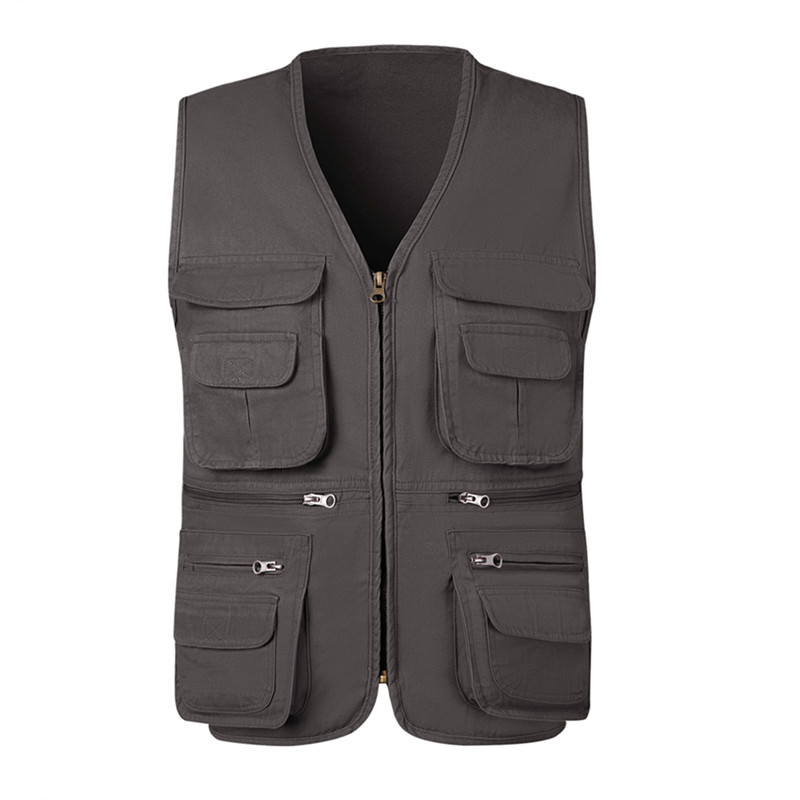 夏の男性の戦術的なハイキング釣りベストマルチポケットカメラマ - Tactical Vest Men のレビューと価格