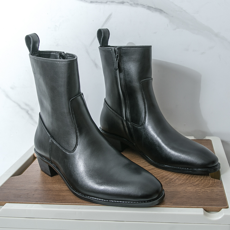メンズ用ニューエンGLISHスタイルチェルシーロングブーツ、 - Chelsea Boots Men のレビューと価格
