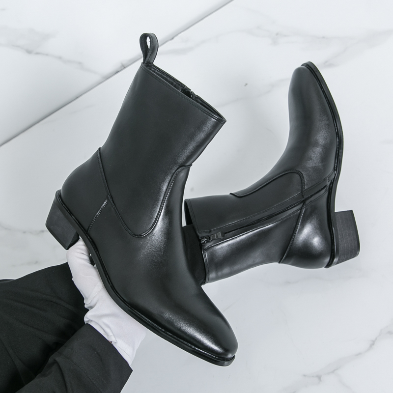 メンズ用ニューエンGLISHスタイルチェルシーロングブーツ、 - Chelsea Boots Men のレビューと価格