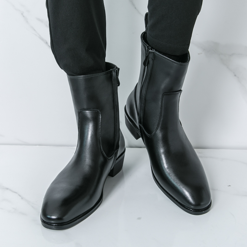 メンズ用ニューエンGLISHスタイルチェルシーロングブーツ、 - Chelsea Boots Men のレビューと価格