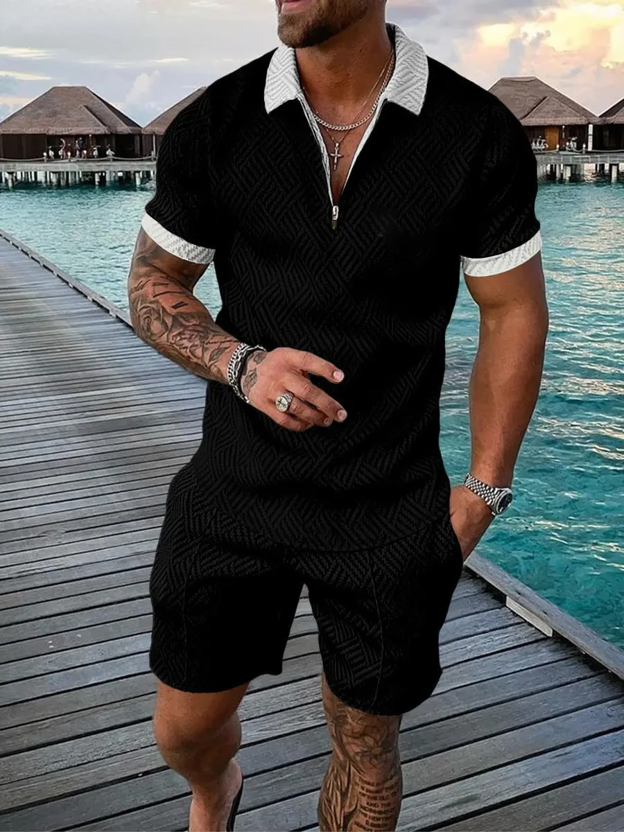 2026年新作夏メンズスーツトレンド3Dプリントジッパーポロ - Mens Fashion Trends 2026 のレビューと価格