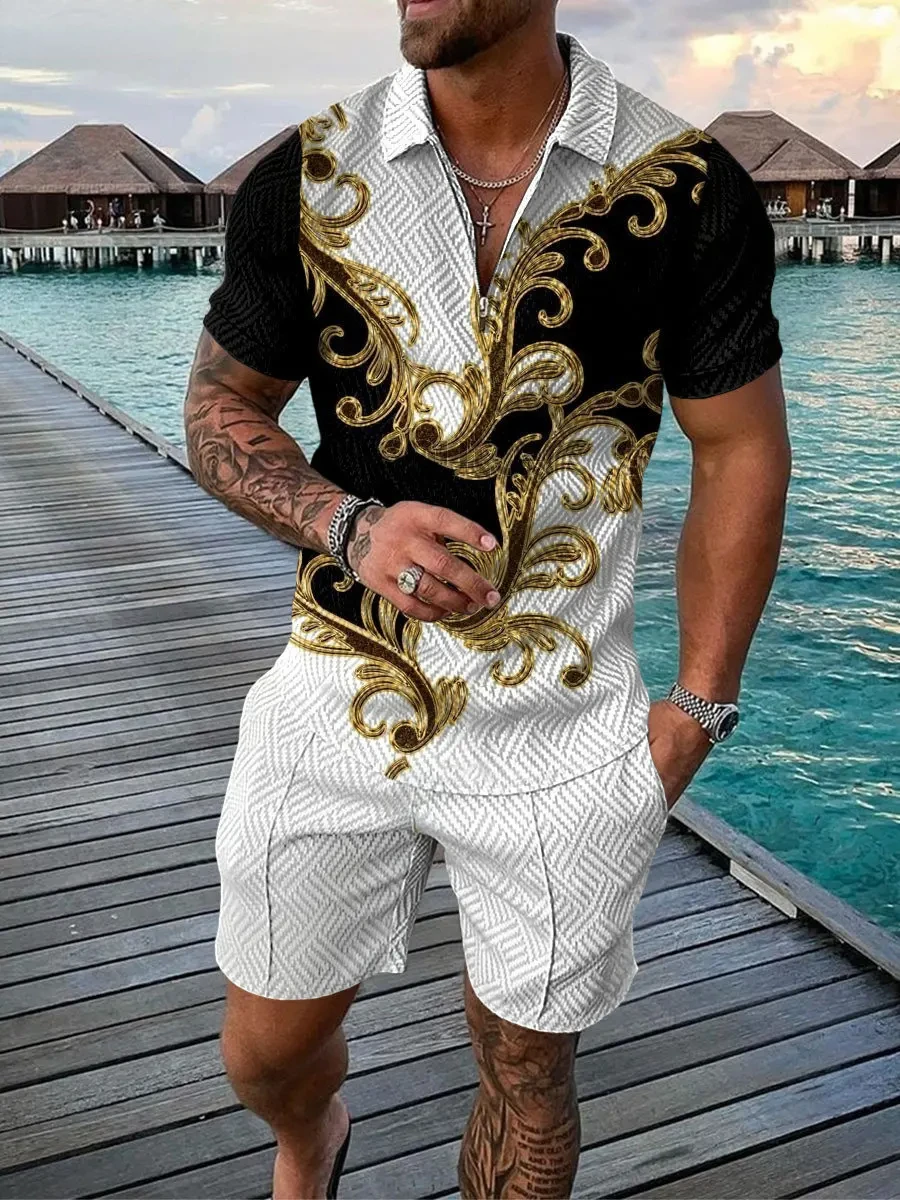 2026年新作夏メンズスーツトレンド3Dプリントジッパーポロ - Mens Fashion Trends 2026 のレビューと価格