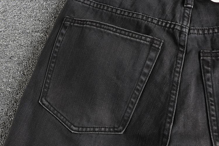 ヨーロッパ系アメリカ人の新しいファッションメンズブラックグレ - Men'S Fashion Grey Jeans のレビューと価格