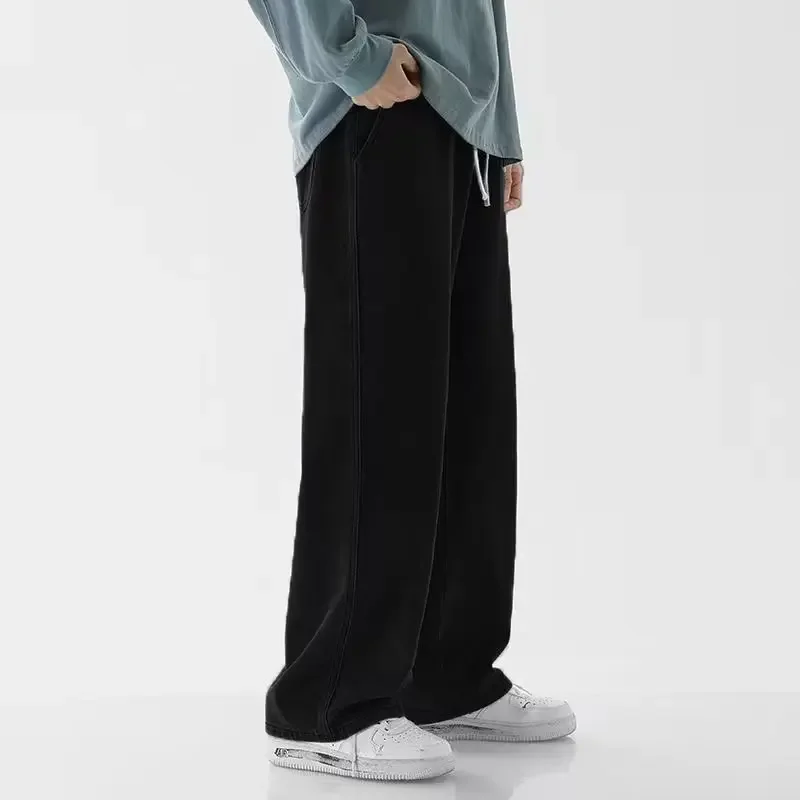 韓国スタイルストリートウェア新ファッションだぶだぶカジュアル - Men'S Fashion Grey Jeans のレビューと価格