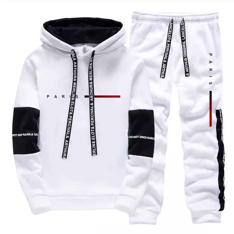 メンズセット パリファッション フーディーとスウェットパンツ - Paris Fashion Men のレビューと価格
