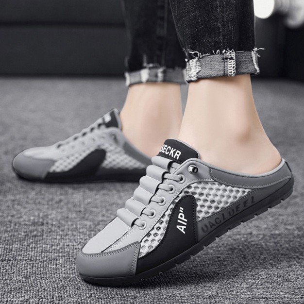 メンズサマー薄型通気性メッシュクロッグシューズ、履きやすいラ - Mens Fashion Young のレビューと価格