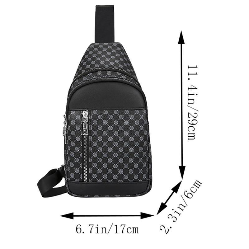 パッチワークドットデザインの女性と男性向けのニュートラルスタ - Men'S Fashion Bag のレビューと価格