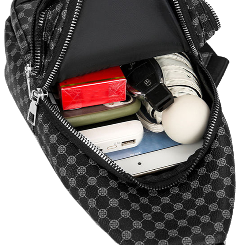 パッチワークドットデザインの女性と男性向けのニュートラルスタ - Men'S Fashion Bag のレビューと価格