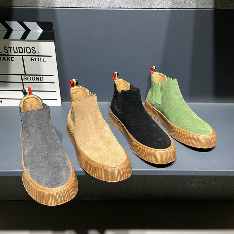 2026秋冬メンズチェルシーブーツ スリップオン PUレザー - Chelsea Boots Men のレビューと価格