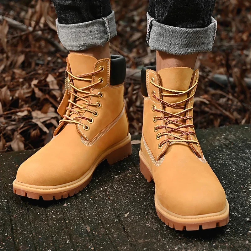 ブーツ メンズ ハイカットブーツ 高品質 レディース レザー - Men'S Fashion Videos のレビューと価格