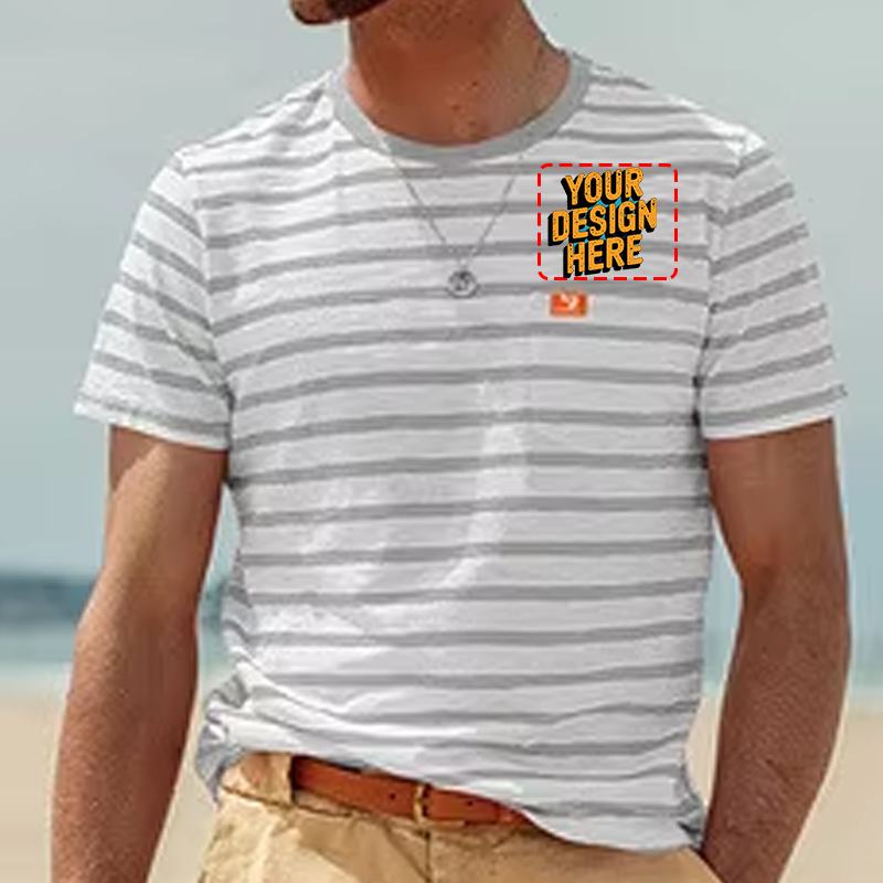 夏の最新メンズ半袖ファッションカジュアルストライプトップメン - Men'S Fashion Names のレビューと価格