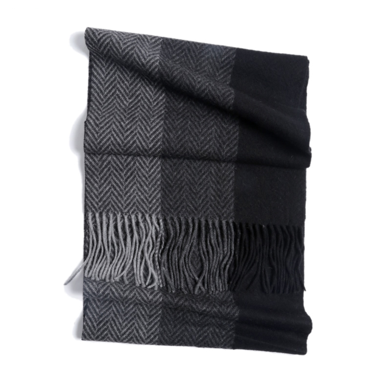 パシュミナスカーフ男性冬ストリップ固体チェック柄ウールスカー - Men Scarf Wool のレビューと価格
