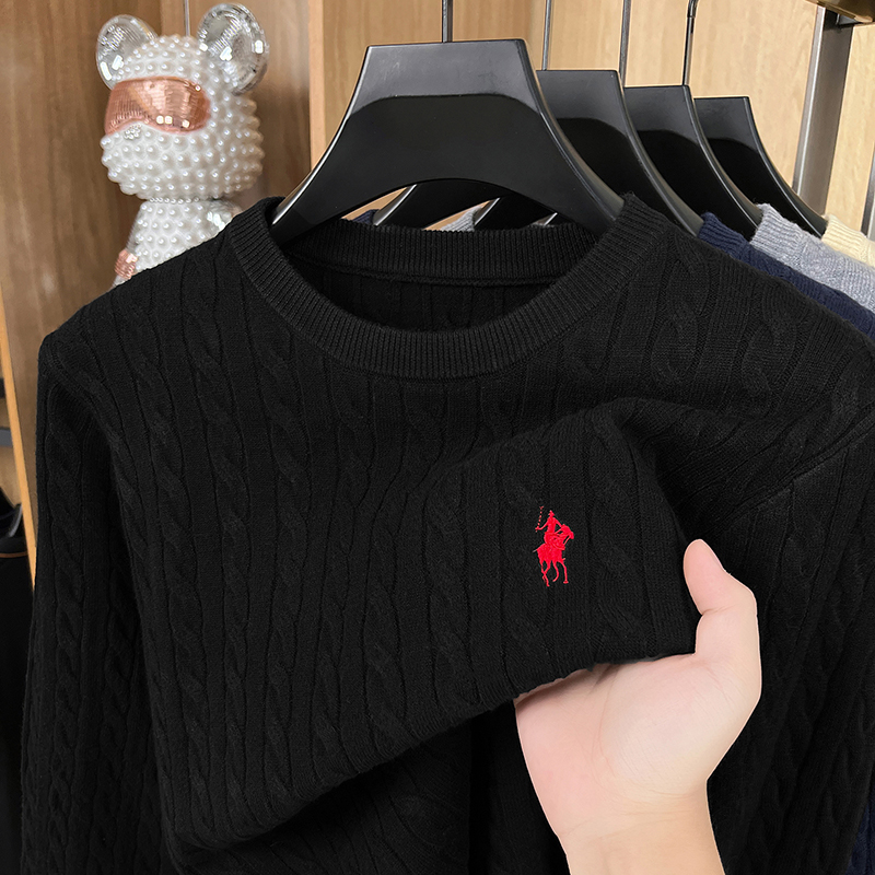 高級ファッションジャカードポニー刺繍セーター メンズデザイナ - Mens Fashion Mullet のレビューと価格