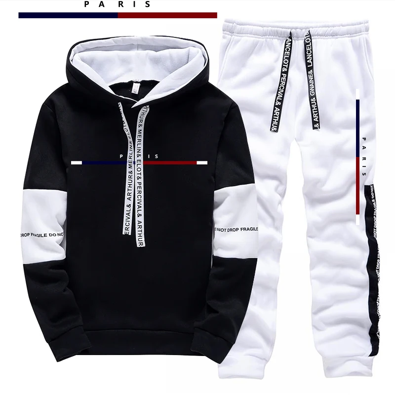 パリファッションプリントメンズセット/パーカー/パンツ秋のデ - Paris Fashion Men のレビューと価格