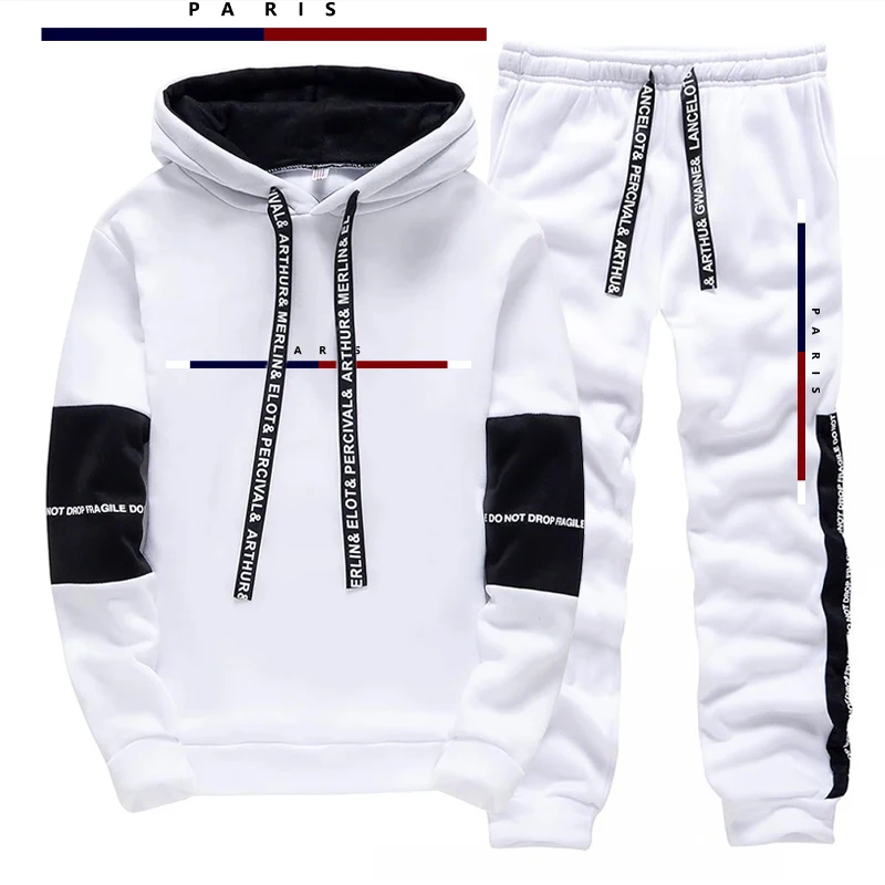 パリファッションプリントメンズセット/パーカー/パンツ秋のデ - Paris Fashion Men のレビューと価格