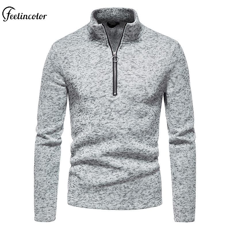 男性ヘザーグレークォータージップタートルネックスウェットシャ - Mens Fashion Quarter Zip のレビューと価格