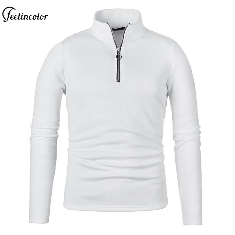 男性ヘザーグレークォータージップタートルネックスウェットシャ - Mens Fashion Quarter Zip のレビューと価格
